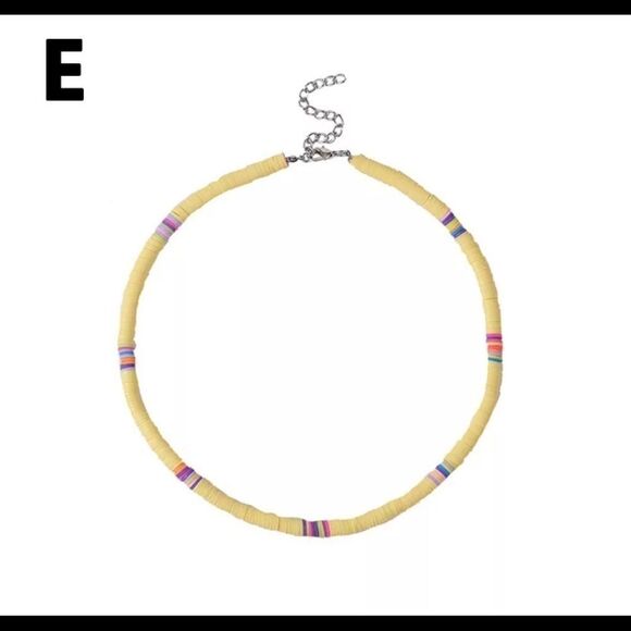 🍄🍄BOHO POLYMER CLAY CHOKER NECKLACE - Picture 4 of 5